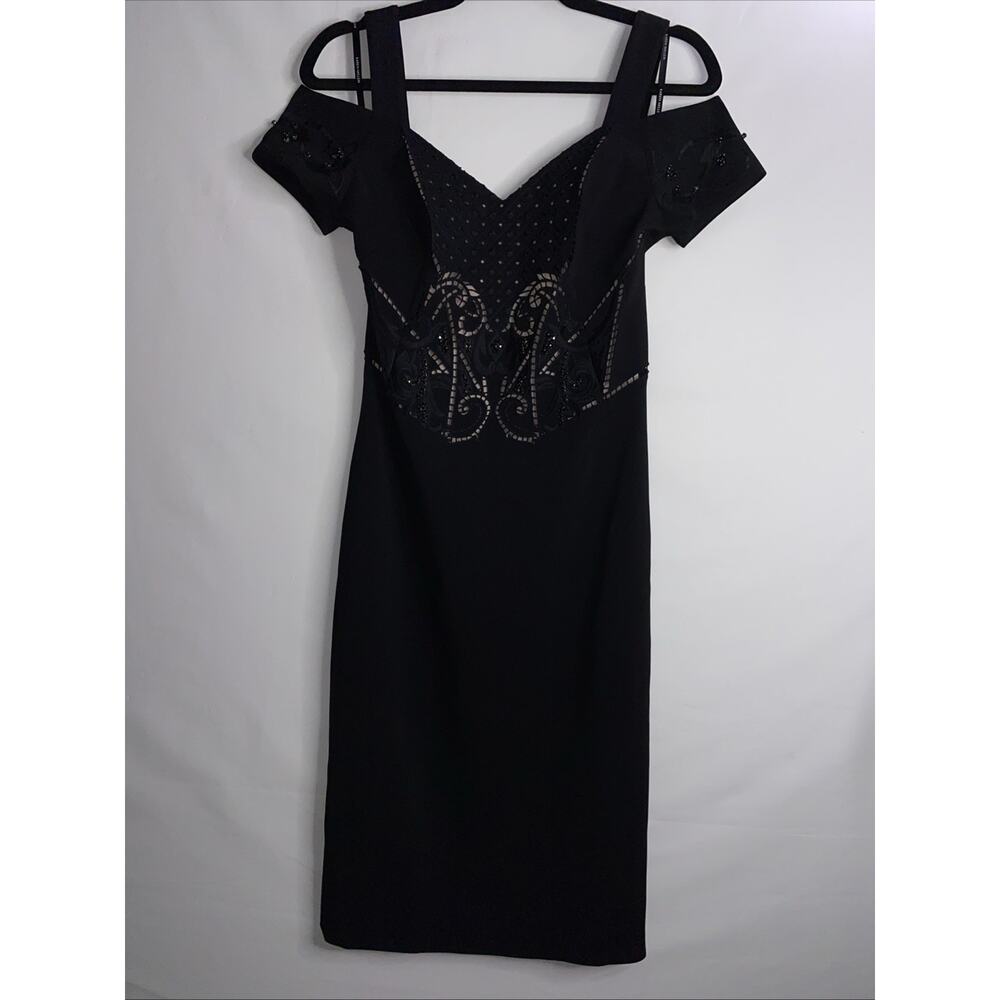 Karen Millen Embellished Bardot Dress, Size 4 $450